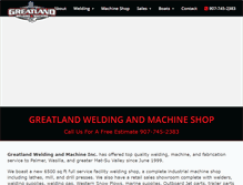 Tablet Screenshot of greatlandwelding.com